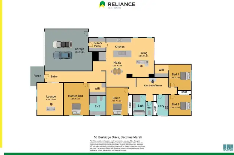 Floorplan of Homely house listing, 50 Burbidge Drive, Bacchus Marsh VIC 3340