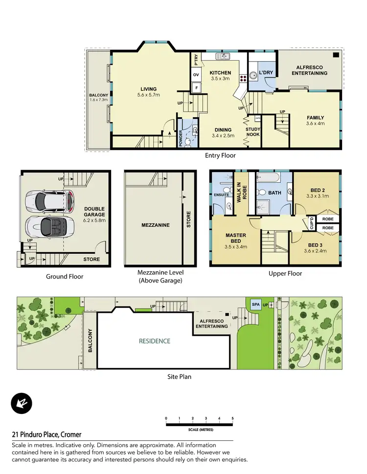Floorplan of Homely house listing, 21 Pinduro Place, Cromer NSW 2099