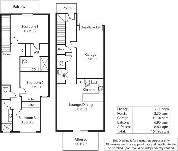 Floorplan of Homely house listing, 20F Warwick Avenue, Kurralta Park SA 5037