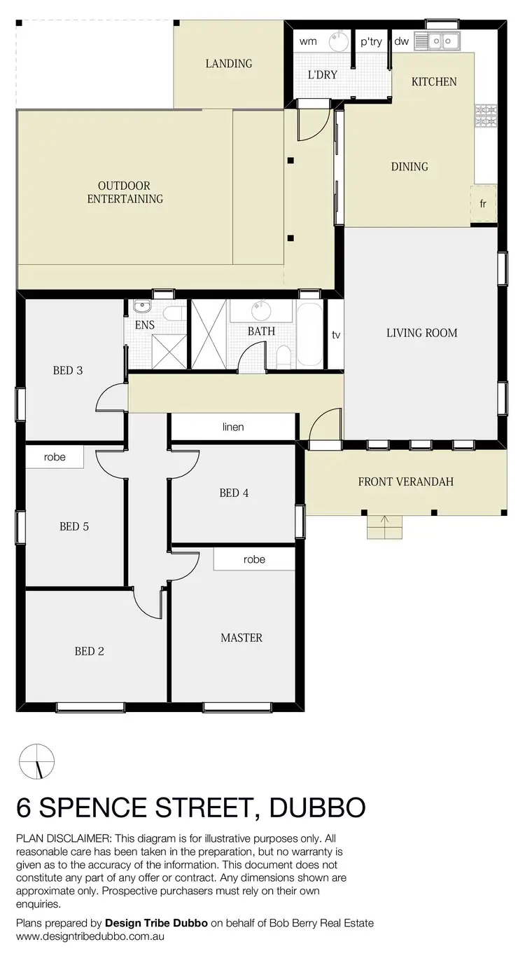 Floorplan of Homely house listing, 6 Spence Street, Dubbo NSW 2830
