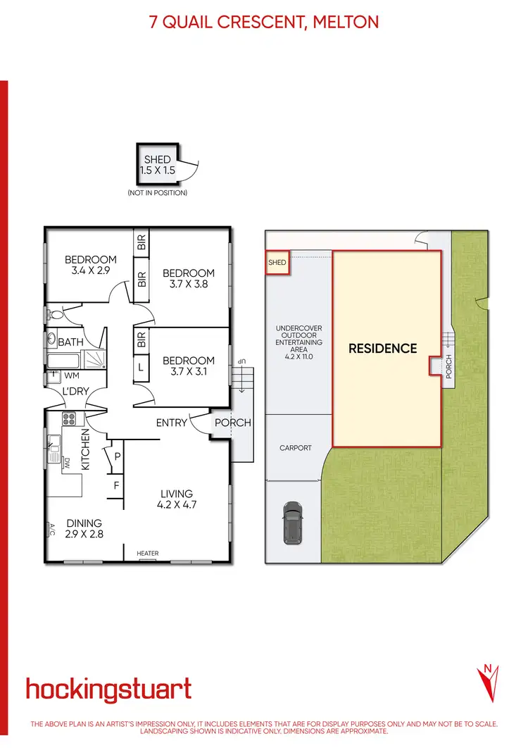 Floorplan of Homely house listing, 7 Quail Crescent, Melton VIC 3337