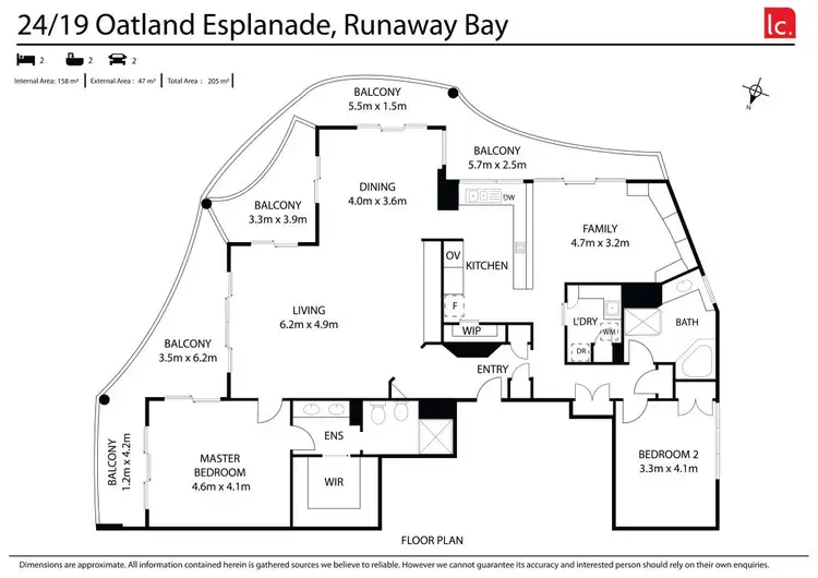 Floorplan of Homely apartment listing, 24/19 Oatland Esplanade, Runaway Bay QLD 4216