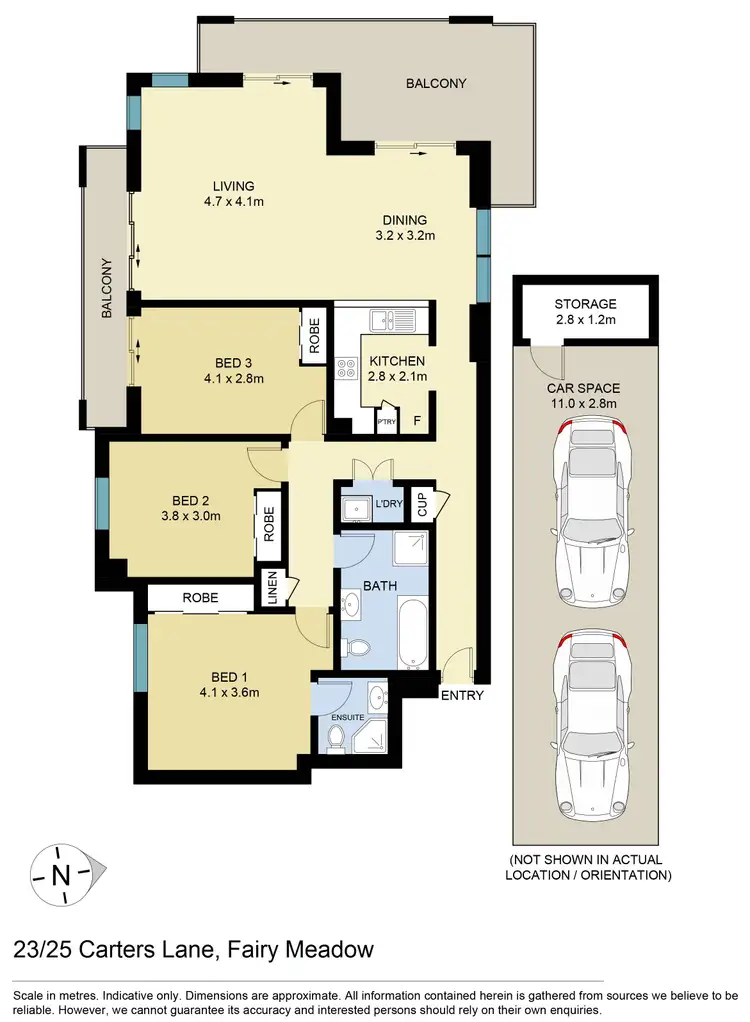 Floorplan of Homely apartment listing, 23/25 Carters Lane, Fairy Meadow NSW 2519