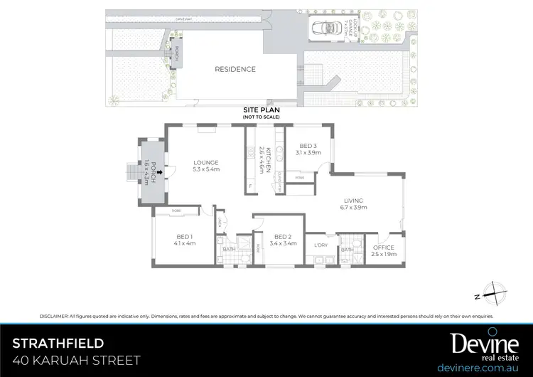 Floorplan of Homely house listing, 40 Karuah Street, Strathfield NSW 2135