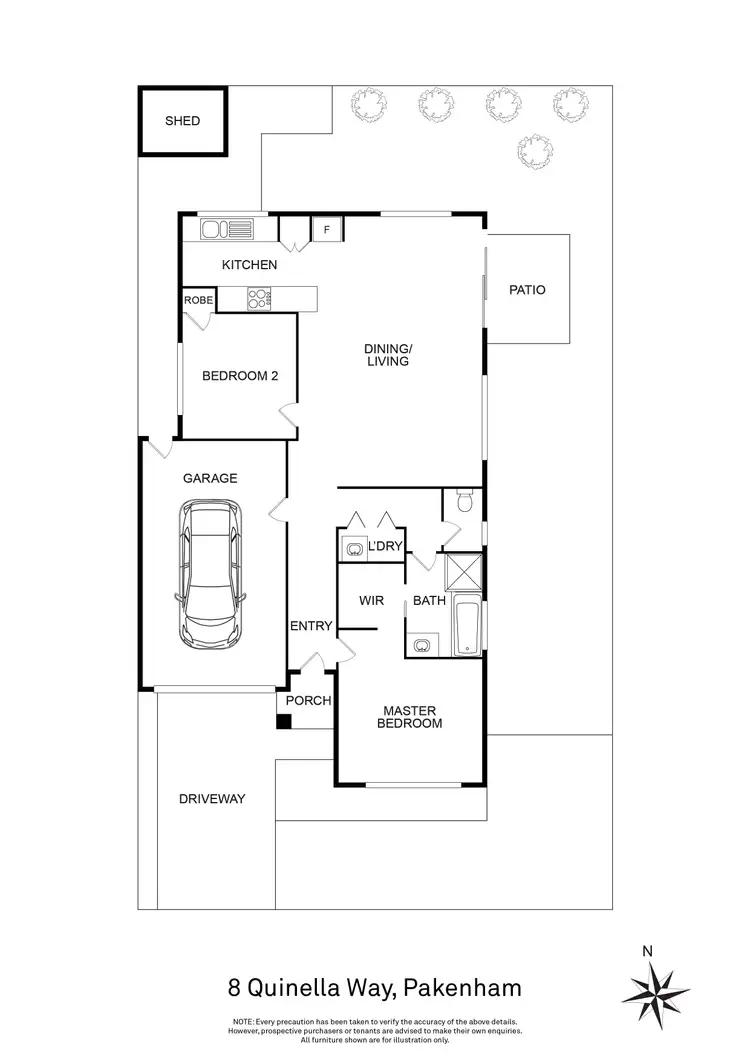 Floorplan of Homely house listing, 8 Quinella Way, Pakenham VIC 3810