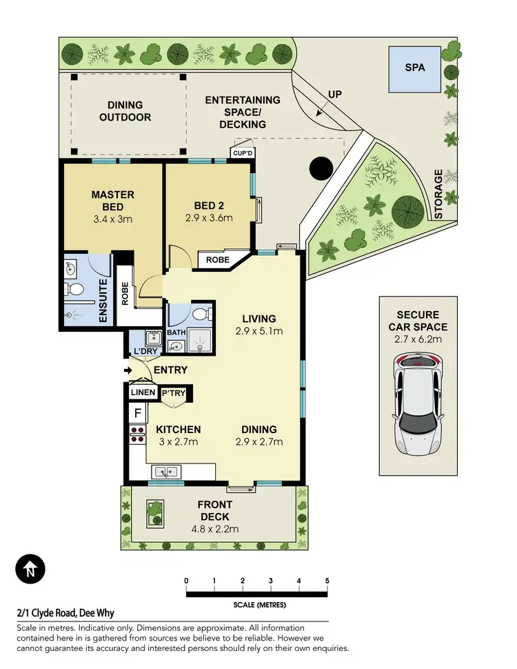 Floorplan of Homely apartment listing, 2/1 Clyde Road, Dee Why NSW 2099