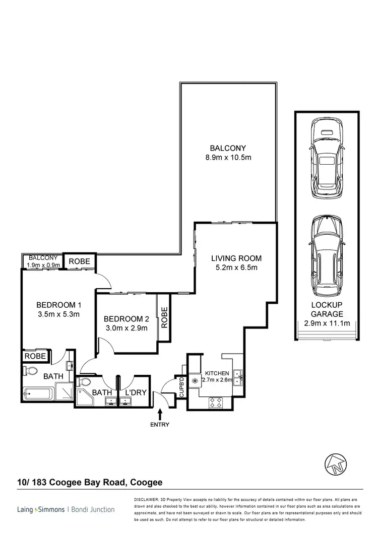 Floorplan of Homely apartment listing, 10/183 Coogee Bay Road, Coogee NSW 2034