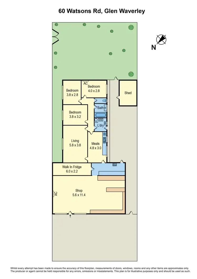 Floorplan of Homely house listing, 60 Watsons Road, Glen Waverley VIC 3150