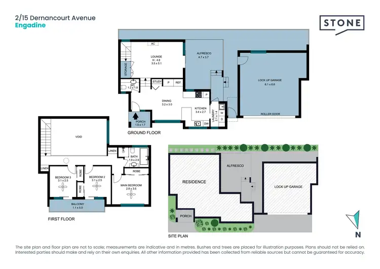 Floorplan of Homely townhouse listing, 2/15 Dernancourt Avenue, Engadine NSW 2233