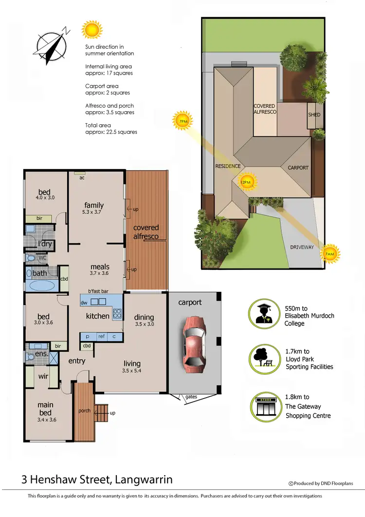 Floorplan of Homely house listing, 3 Henshaw Street, Langwarrin VIC 3910