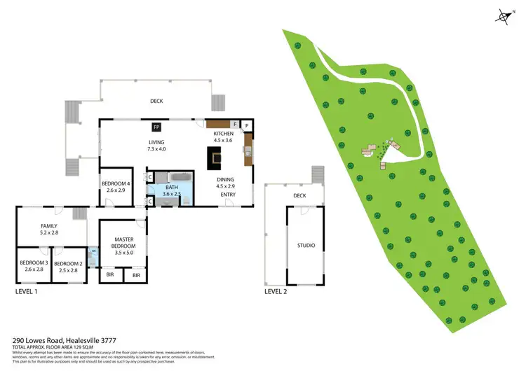 Floorplan of Homely house listing, 290 Lowes Road, Healesville VIC 3777
