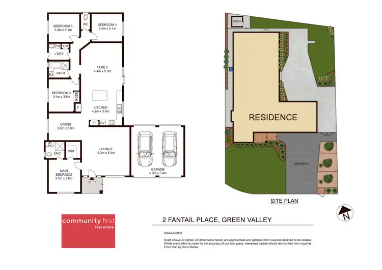 Floorplan of Homely house listing, 2 Fantail Place, Green Valley NSW 2168