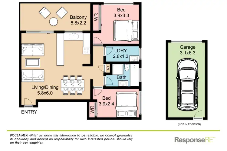 Floorplan of Homely unit listing, 17/61-62 Park Avenue, Kingswood NSW 2747