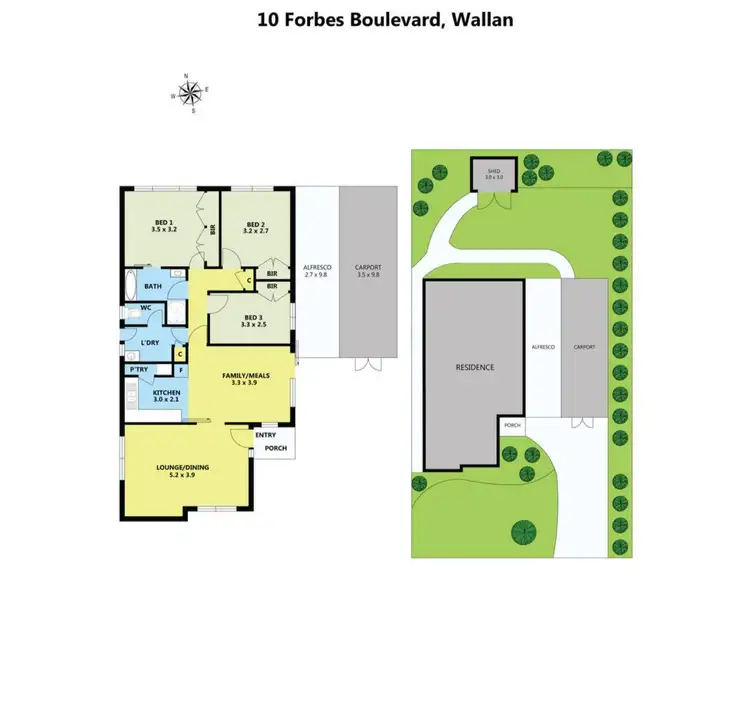 Floorplan of Homely house listing, 10 Forbes Boulevard, Wallan VIC 3756