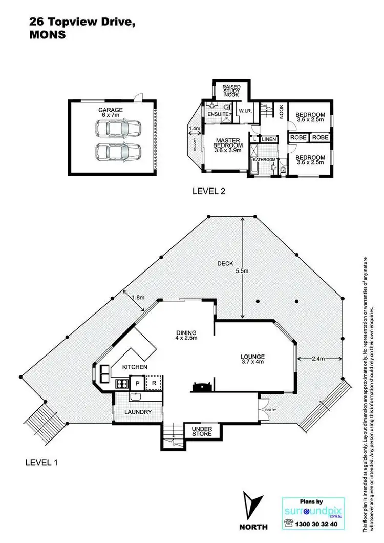 Floorplan of Homely house listing, 26 Topview Drive, Mons QLD 4556
