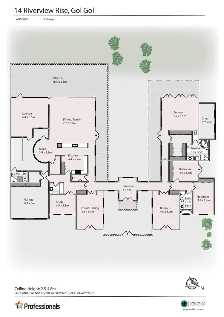 Floorplan of Homely house listing, 14 Riverview Rise, Gol Gol NSW 2738
