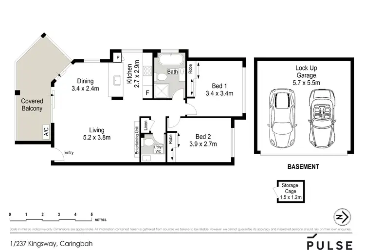 Floorplan of Homely apartment listing, 1/237 Kingsway, Caringbah NSW 2229