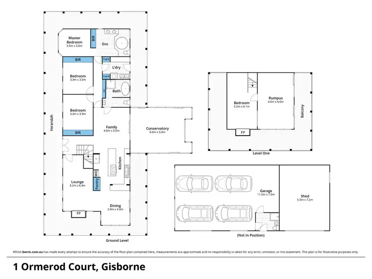 Floorplan of Homely house listing, 1 Ormerod Court, Gisborne VIC 3437