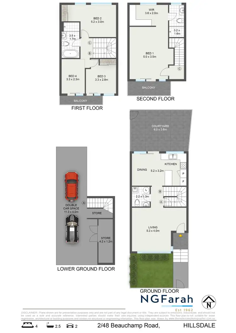 Floorplan of Homely apartment listing, 2/48 Beauchamp Road, Hillsdale NSW 2036