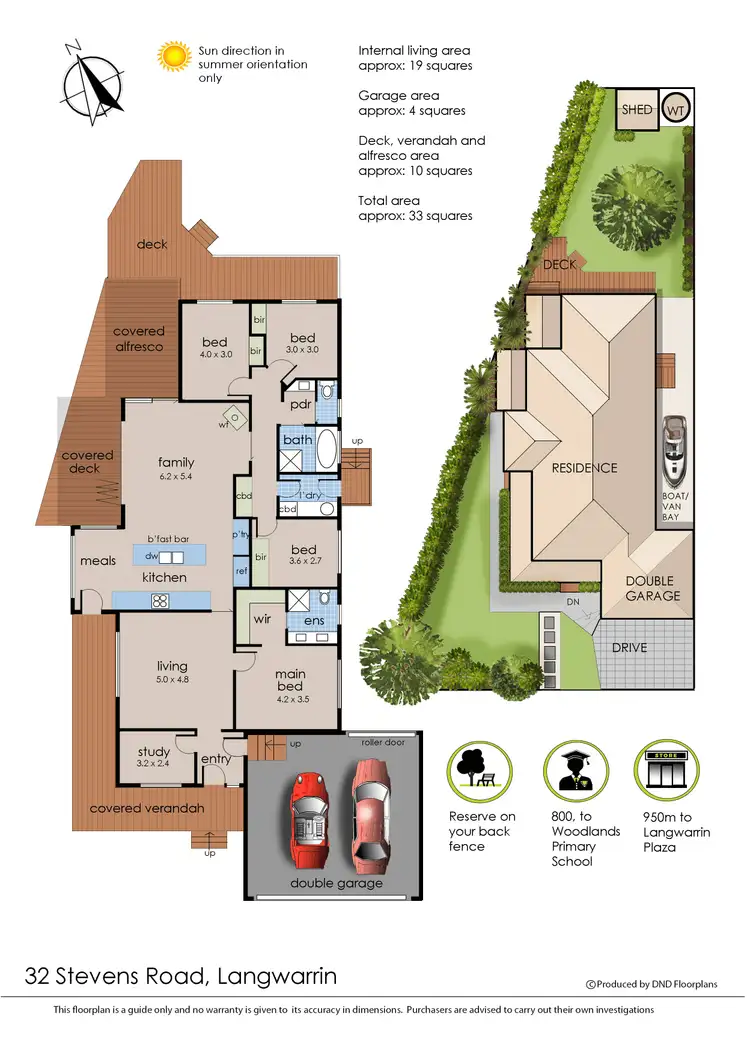 Floorplan of Homely house listing, 32 Stevens Road, Langwarrin VIC 3910