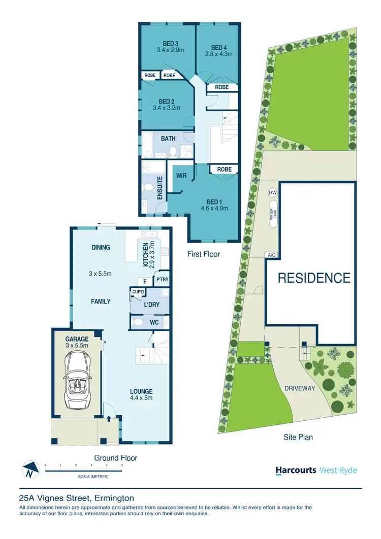Floorplan of Homely semi-detached listing, 25A Vignes Street, Ermington NSW 2115