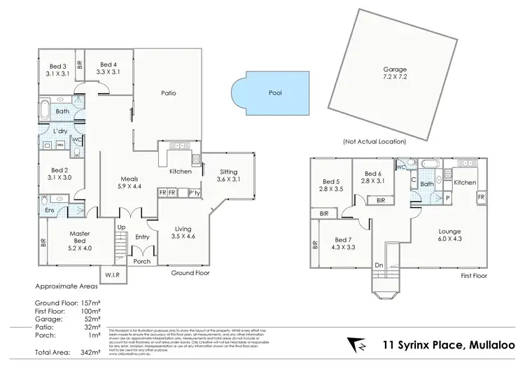Floorplan of Homely house listing, 11 Syrinx Place, Mullaloo WA 6027