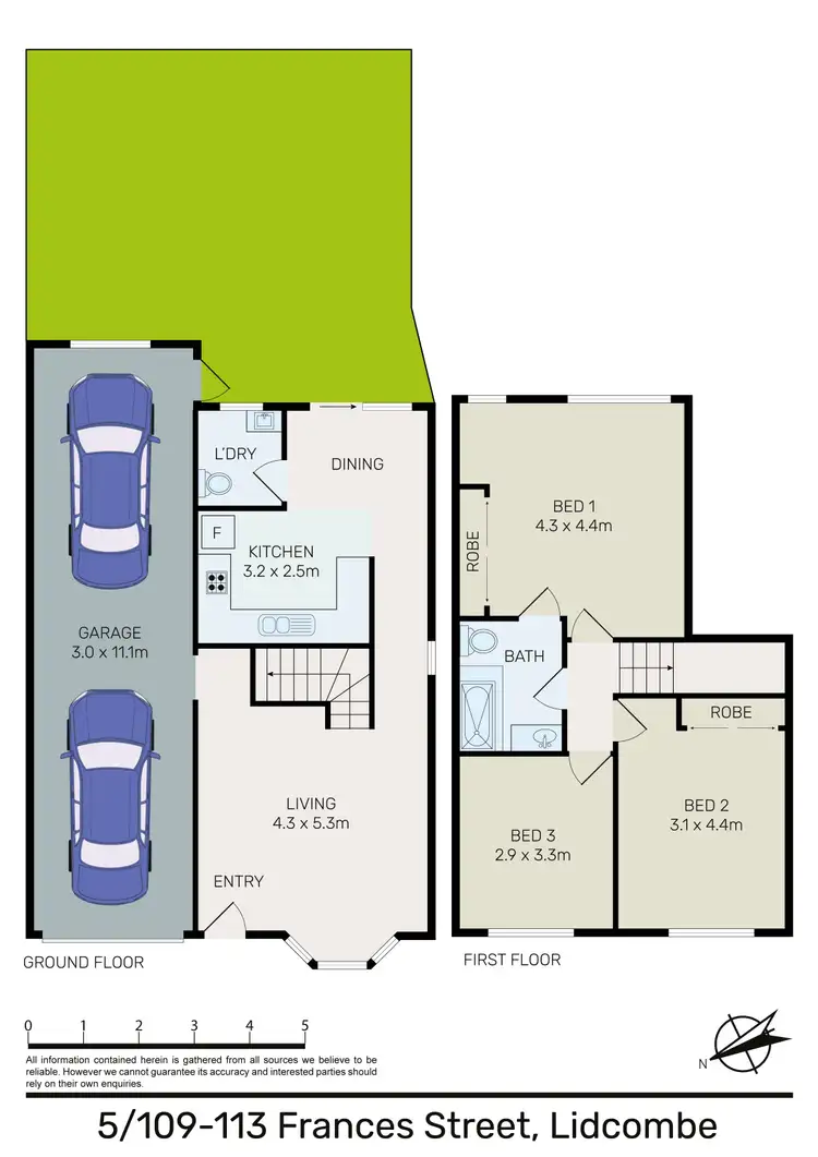 Floorplan of Homely townhouse listing, 5/109-113 Frances Street, Lidcombe NSW 2141
