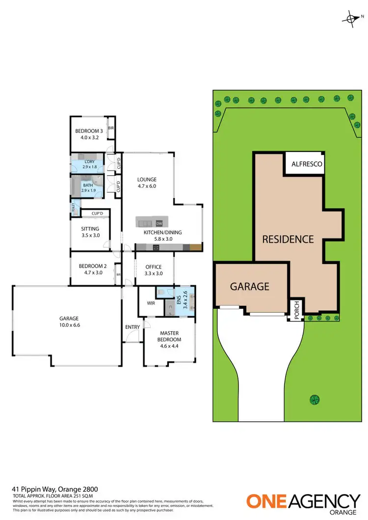 Floorplan of Homely house listing, 41 Pippin Way, Orange NSW 2800