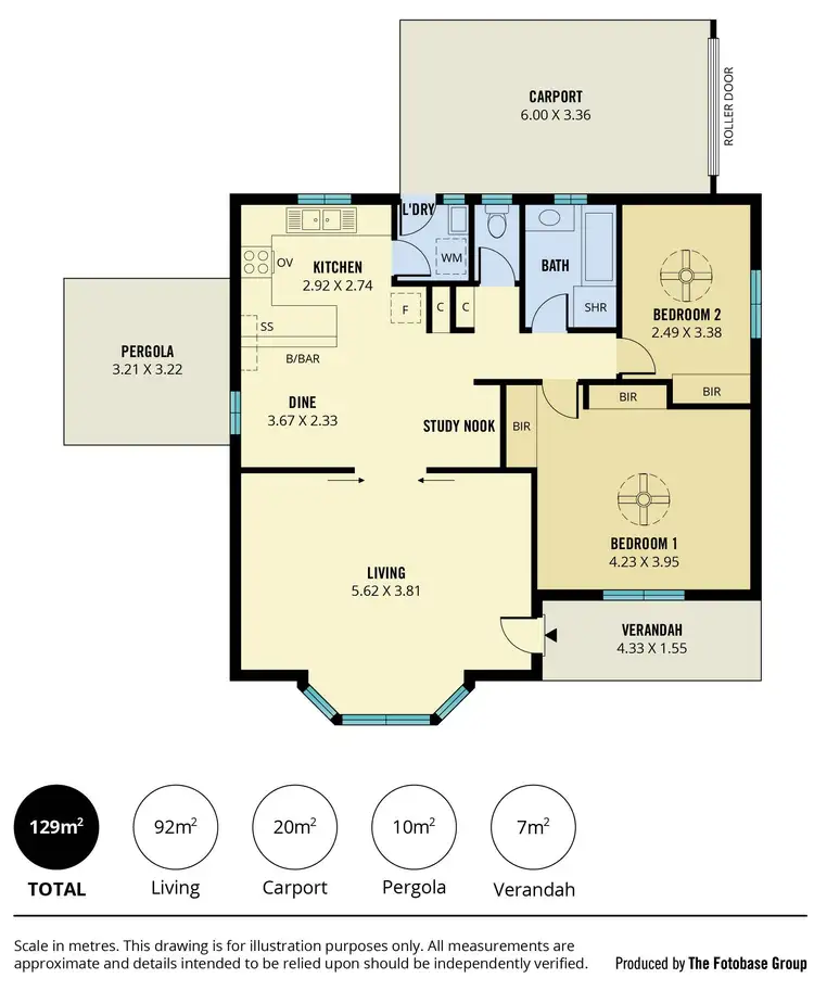 Floorplan of Homely unit listing, 1/134 First Avenue, Joslin SA 5070