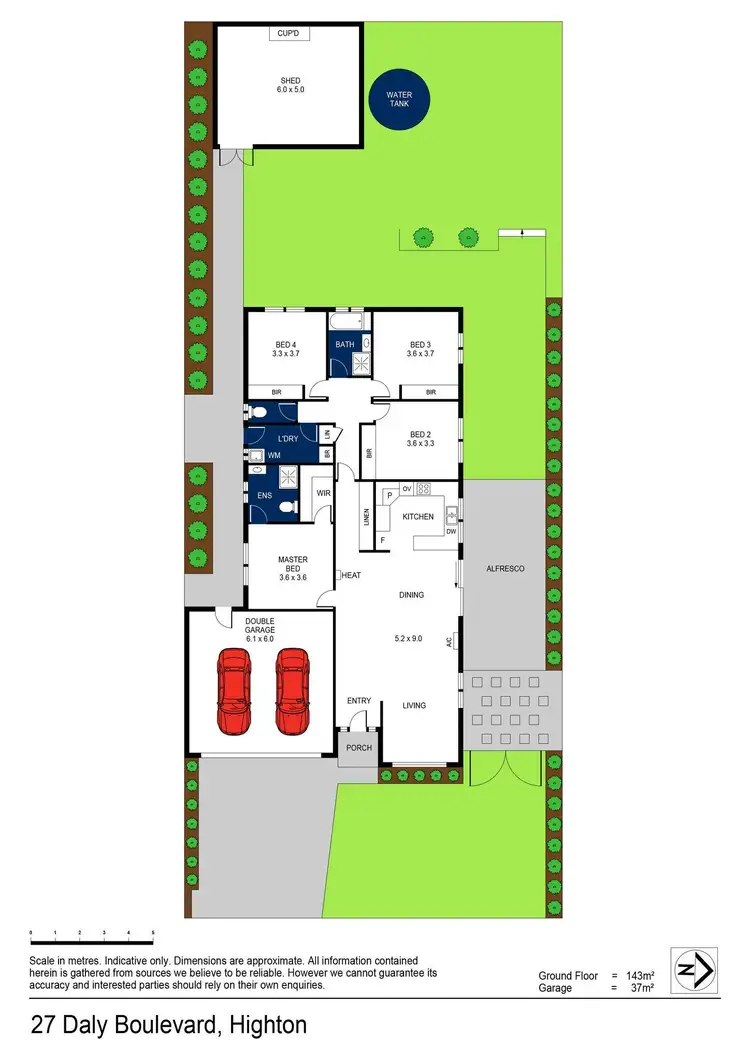 Floorplan of Homely house listing, 27 Daly Boulevard, Highton VIC 3216