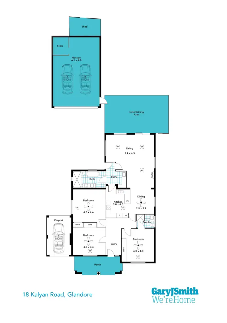 Floorplan of Homely house listing, 18 Kalyan Road, Glandore SA 5037