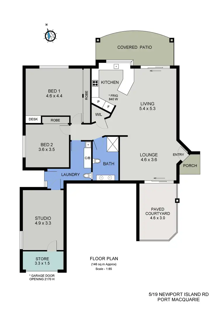 Floorplan of Homely townhouse listing, 5/19 Newport Island Road, Port Macquarie NSW 2444