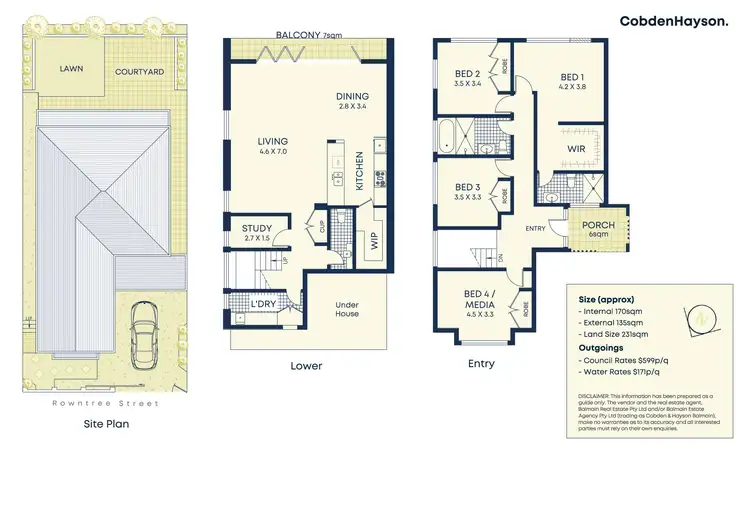 Floorplan of Homely house listing, 69 Rowntree Street, Birchgrove NSW 2041