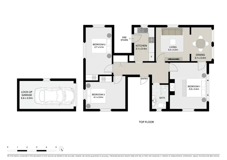 Floorplan of Homely apartment listing, 3/45 Moira Crescent, Coogee NSW 2034