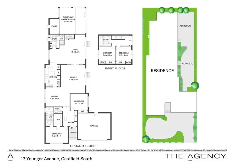 Floorplan of Homely house listing, 13 Younger Avenue, Caulfield South VIC 3162