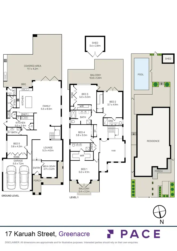 Floorplan of Homely house listing, 17 Karuah Street, Greenacre NSW 2190
