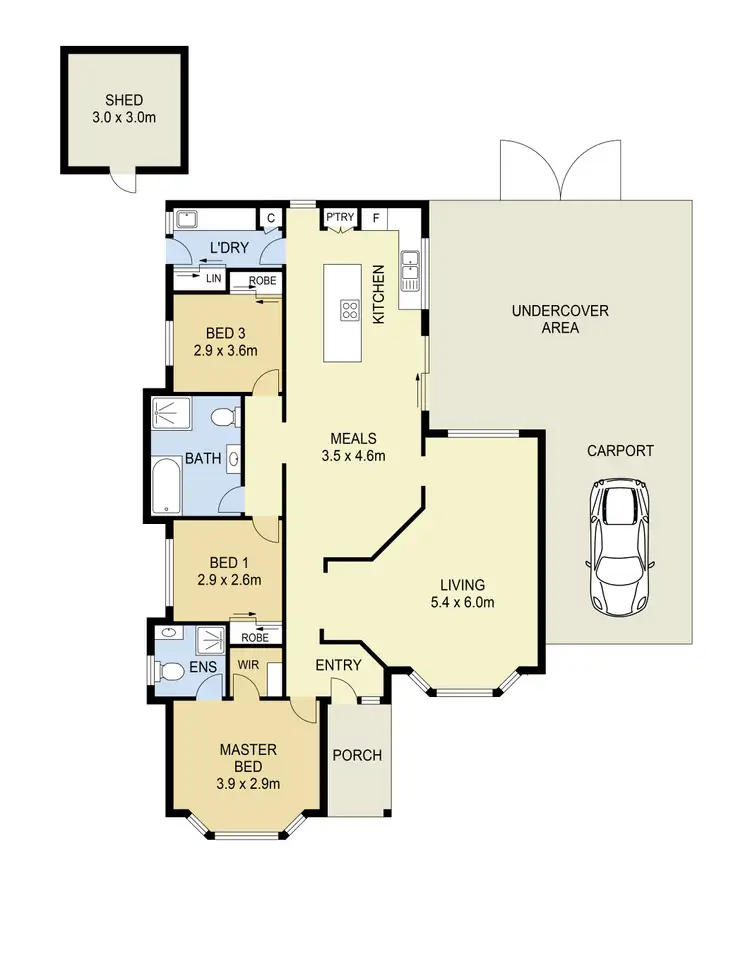 Floorplan of Homely house listing, 7 Shale Court, Delahey VIC 3037