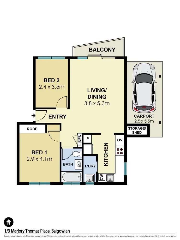 Floorplan of Homely apartment listing, 1/3 Marjory Thomas Place, Balgowlah NSW 2093