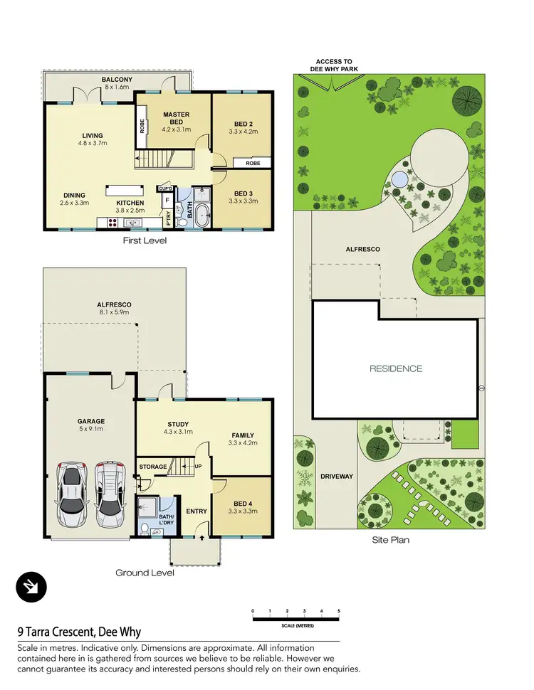 Floorplan of Homely house listing, 9 Tarra Crescent, Dee Why NSW 2099