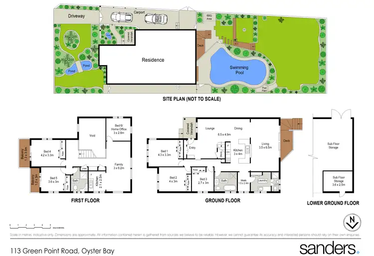 Floorplan of Homely house listing, 113 Green Point Road, Oyster Bay NSW 2225