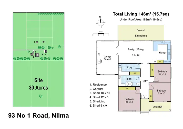 Floorplan of Homely rural property listing, 93 No. 1 Road, Nilma VIC 3821