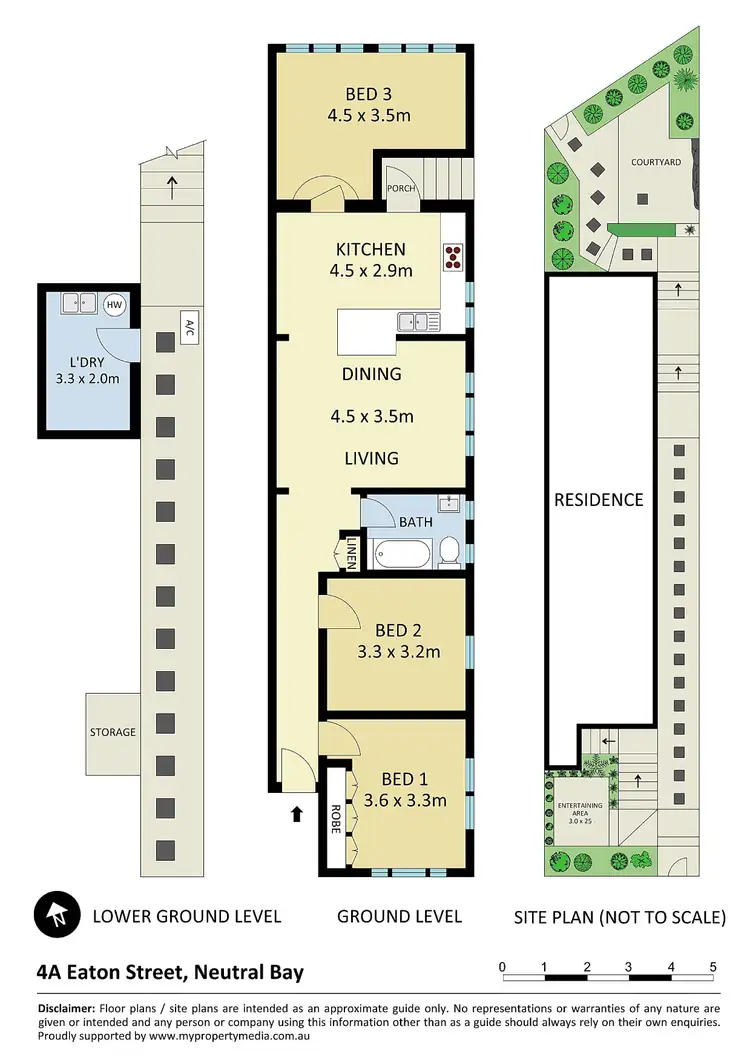 Floorplan of Homely semi-detached listing, 4A Eaton Street, Neutral Bay NSW 2089