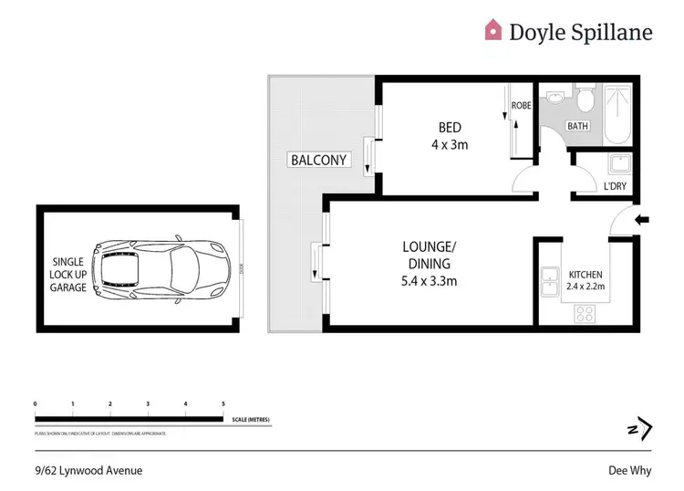 Floorplan of Homely unit listing, 9/62 Lynwood Avenue, Dee Why NSW 2099