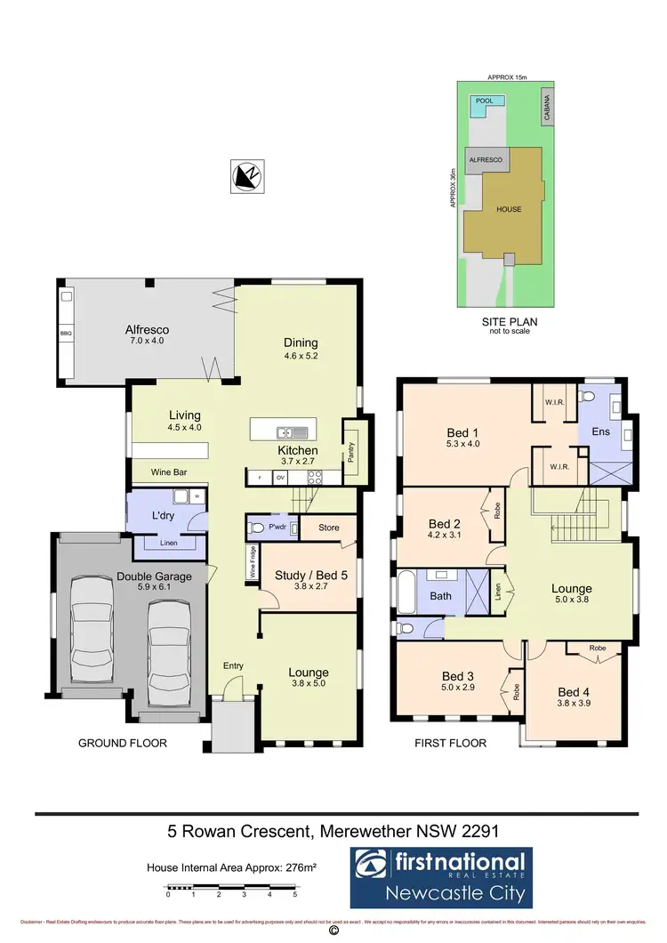 Floorplan of Homely house listing, 5 Rowan Crescent, Merewether NSW 2291