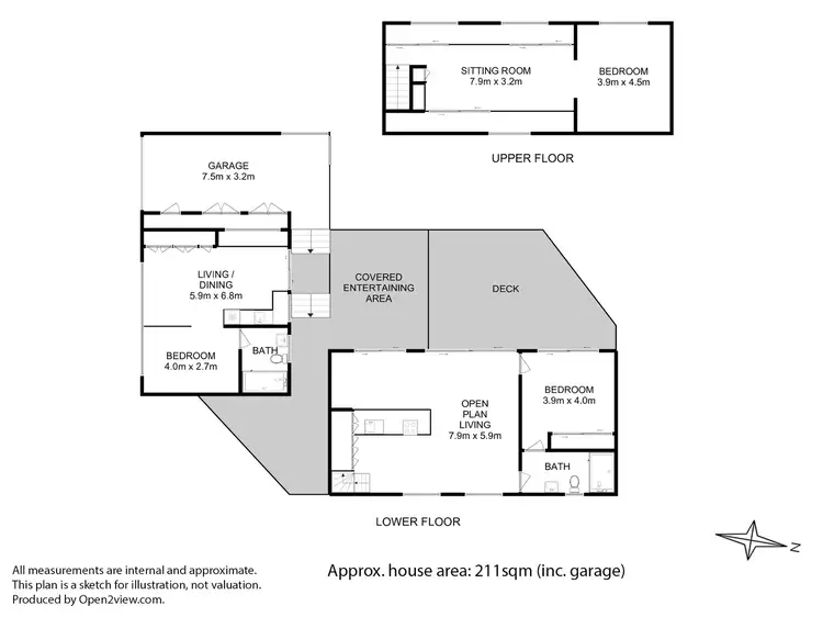 Floorplan of Homely house listing, 56 Franklin Street, Lewisham TAS 7173