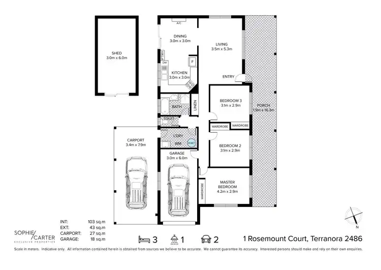 Floorplan of Homely house listing, 1 Rosemount Court, Terranora NSW 2486