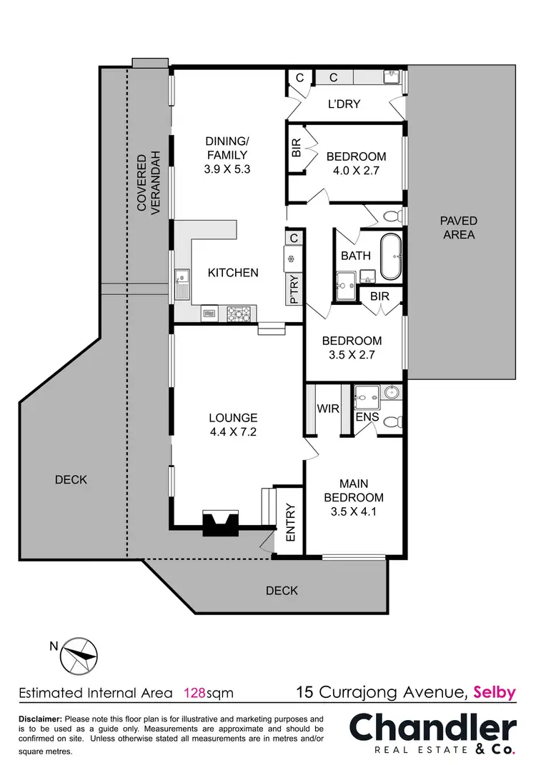 Floorplan of Homely house listing, 15 Currajong Avenue, Selby VIC 3159