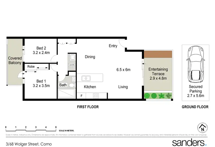 Floorplan of Homely unit listing, 3/68 Wolger Street, Como NSW 2226