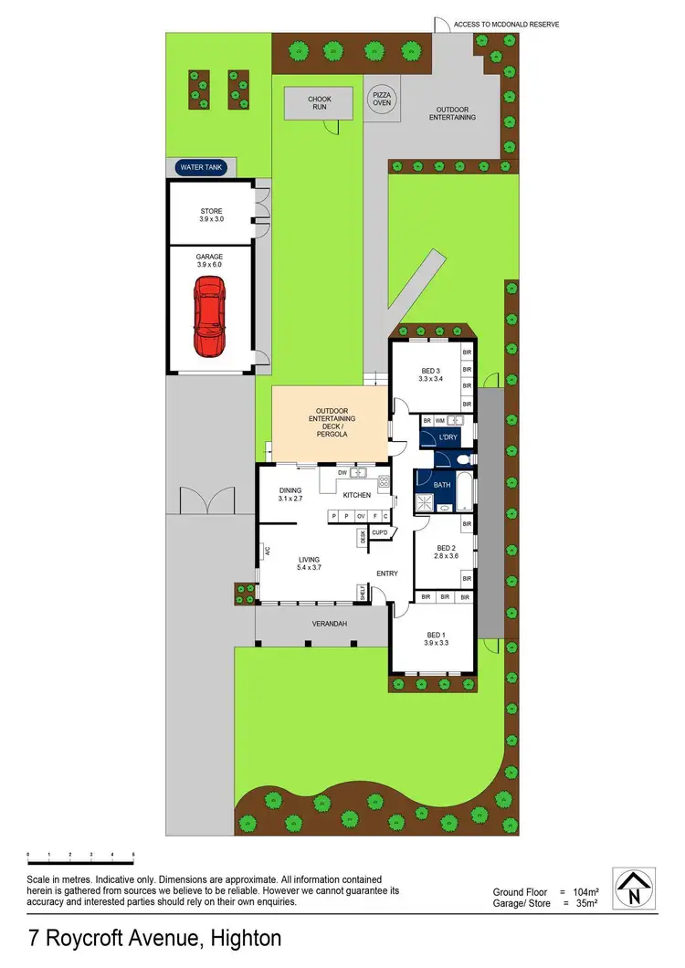 Floorplan of Homely house listing, 7 Roycroft Avenue, Highton VIC 3216