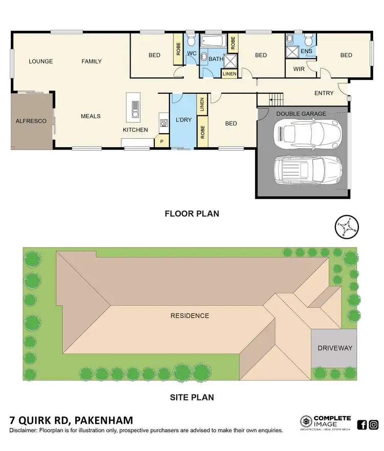 Floorplan of Homely house listing, 7 Quirk Road, Pakenham VIC 3810